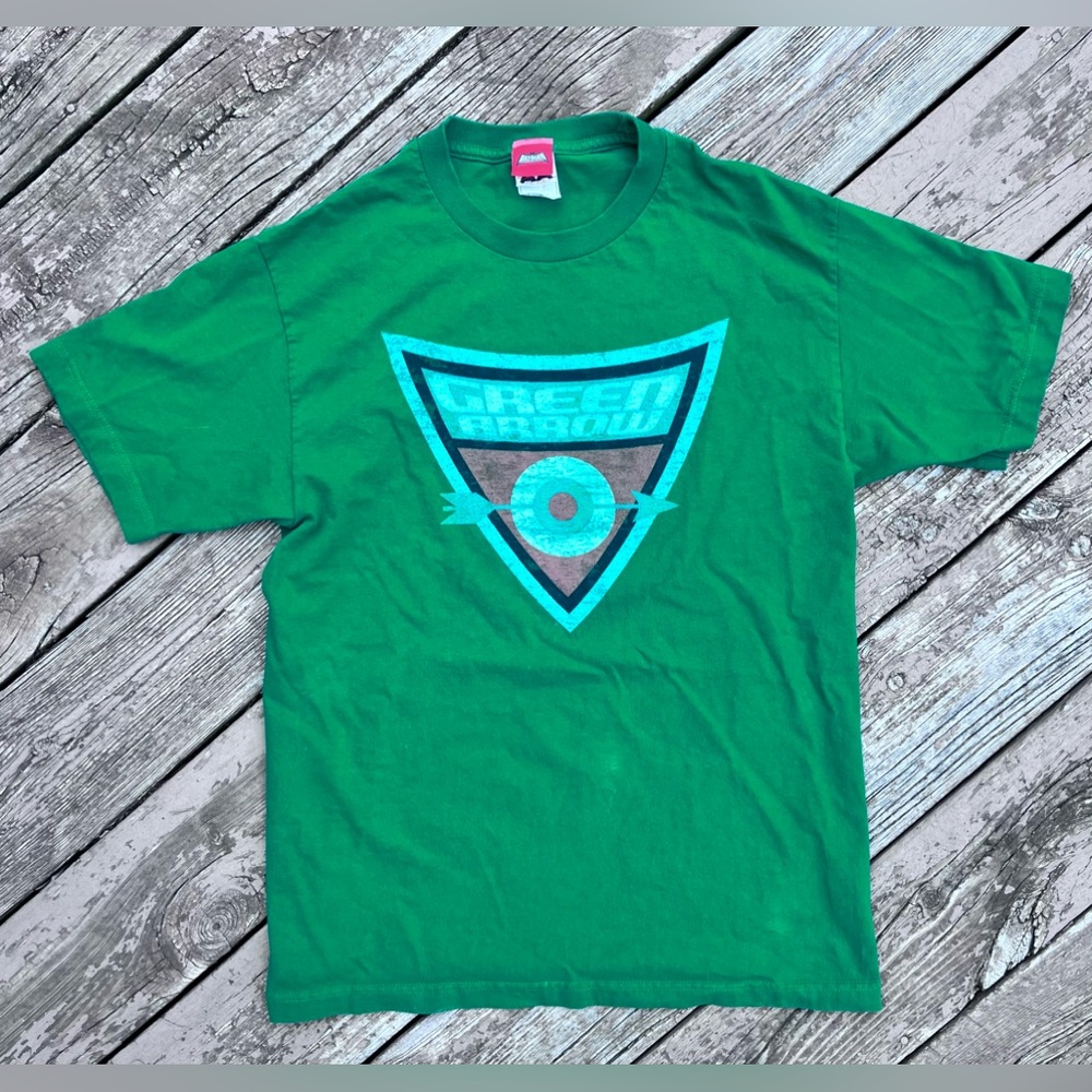 BATMAN Green Arrow T-SHIRT Graphic TM & DC COMICS Men’s M 100% cotton